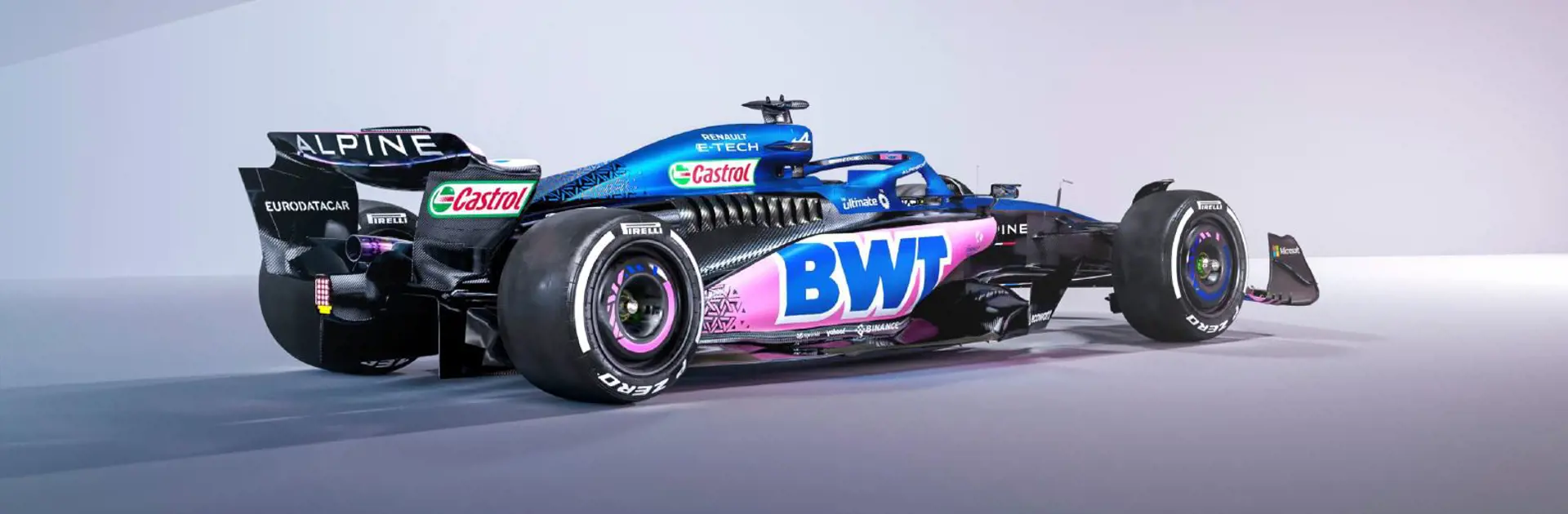 Alpine F1 Wagen 2023 Achterkant